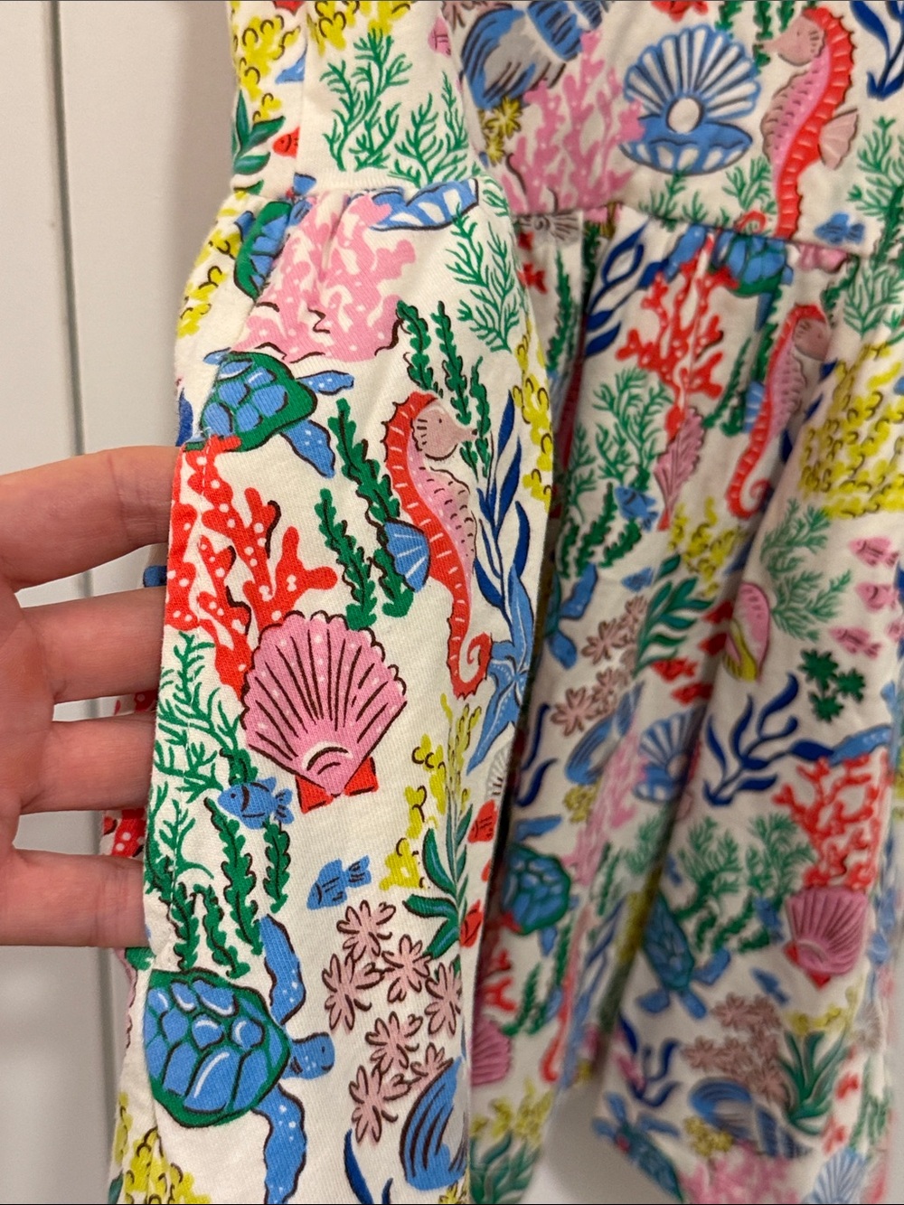Mini Boden Girls' Multicolor Sea Life Ruffle Sleeve Dress size 4-5Y - Picture 5 of 6